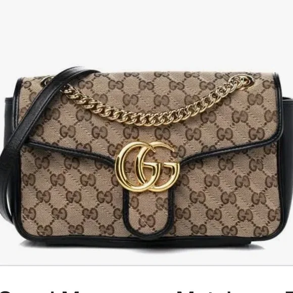 GUCCI Marmont Beige/Tan with “GG” Monogram Belt, Authentic, NIB Gucci | Accessories | Gucci Beige Gg Monogram Marmont  main image 4